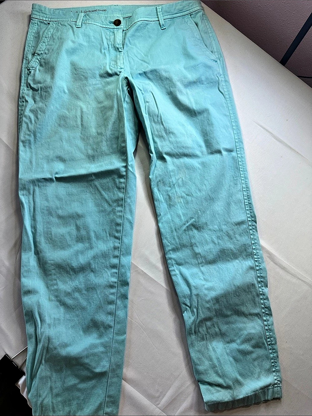 Talbots Girlfriend Chino Straight Leg Chino Pants Blue Size 6